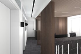 3D Visualisierungen Empfangsbereich einer kardiologischen Praxis