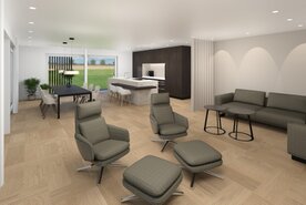MFH Neubau Obergeschoss Wohnen mit Küche