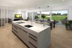 MFH Neubau Obergeschoss Wohnen mit Küche